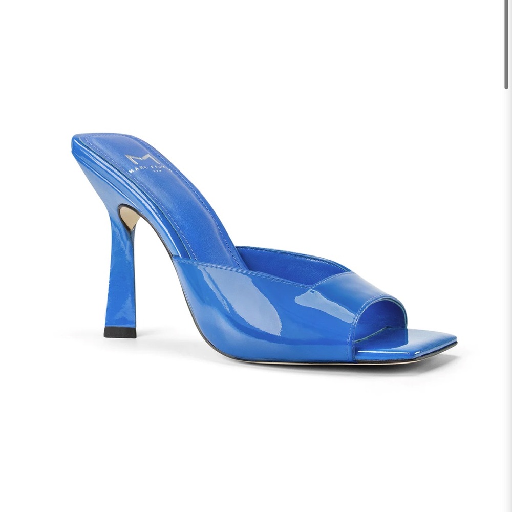 Marc Fisher LTD Baber Sandal Patent Blue